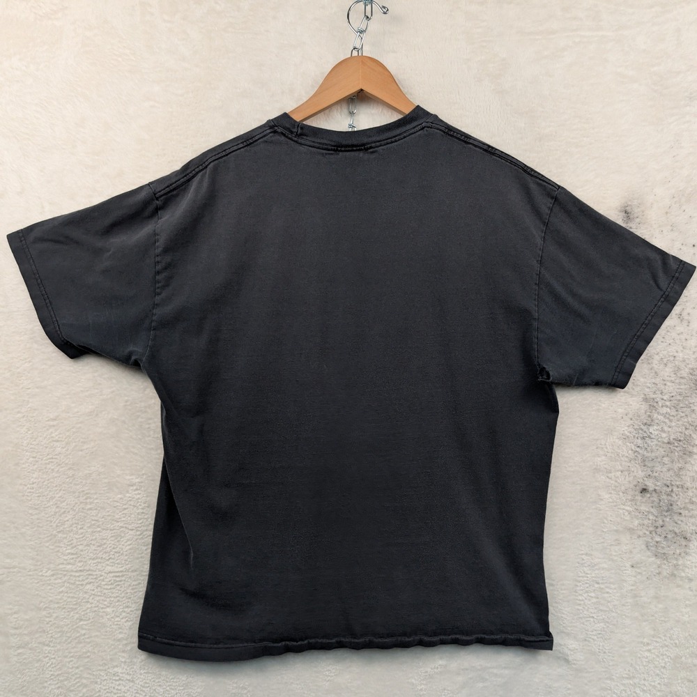 VTG Volcom T-Shirt Men's XL Black Faded Skate Streetwear Grunge Distressed Y2K - Picture 2 of 8